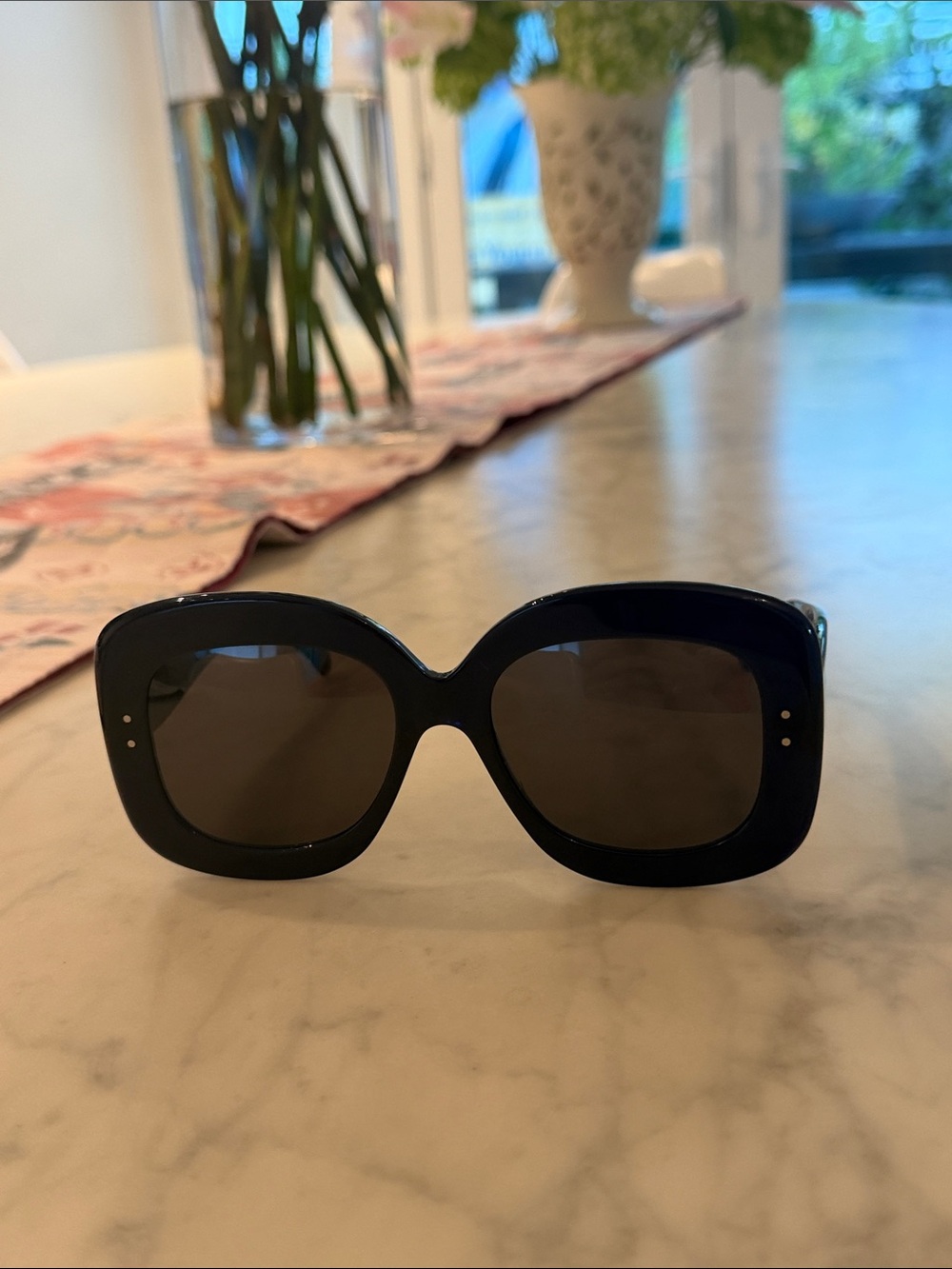 Alaia Oversized Black Square Women's Sunglasses